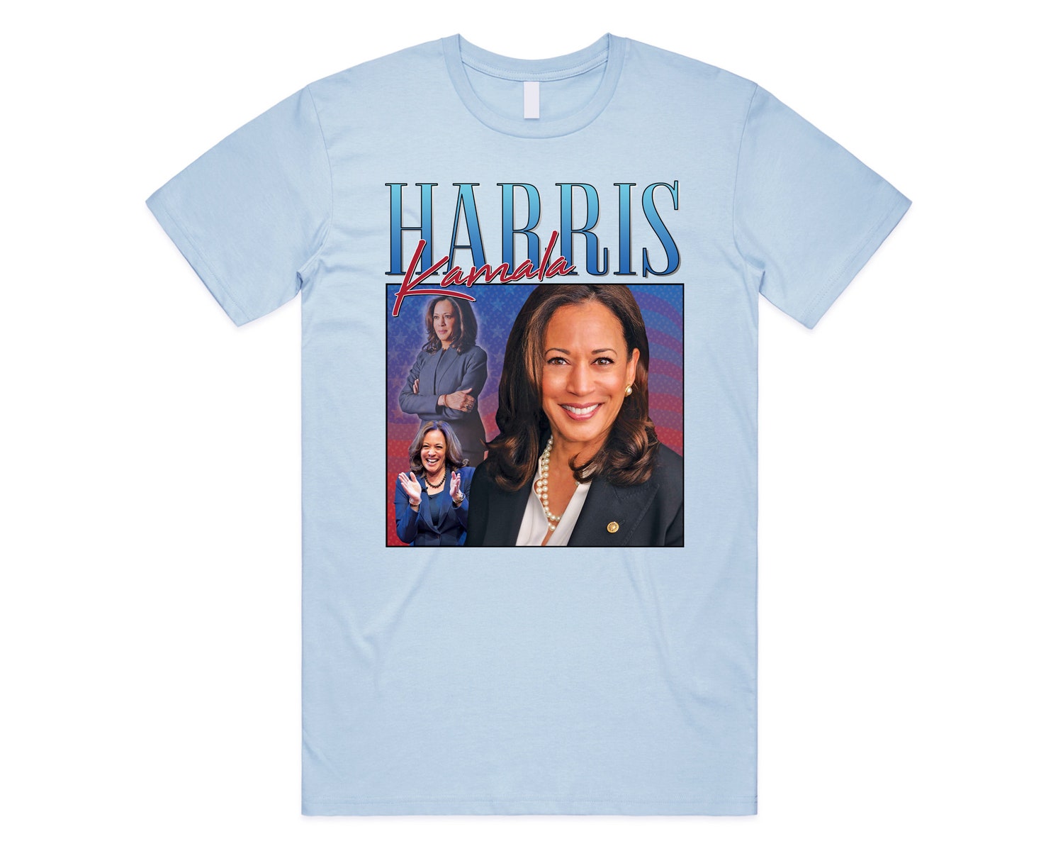 Kamala Harris 2024 Election T-Shirt Retro 90s Vintage Style US President Campaign Tee image 2