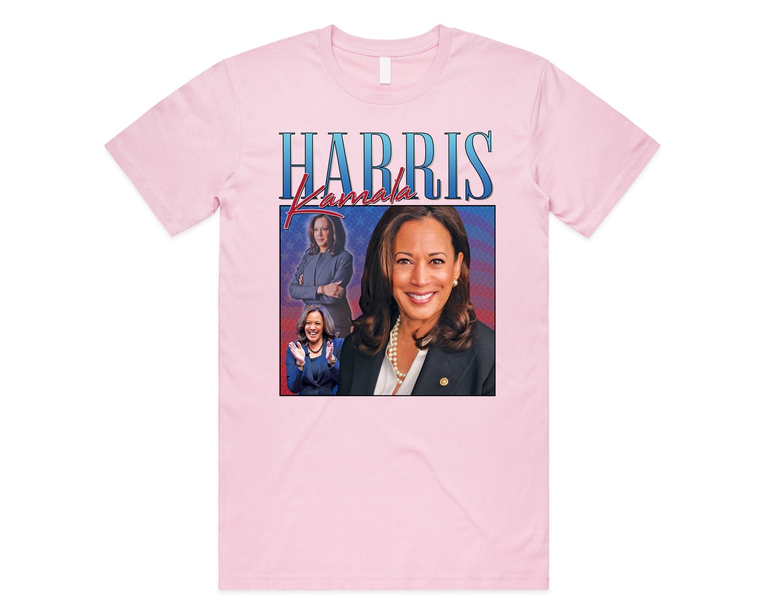 Kamala Harris 2024 Election T-Shirt Retro 90s Vintage Style US President Campaign Tee image 3