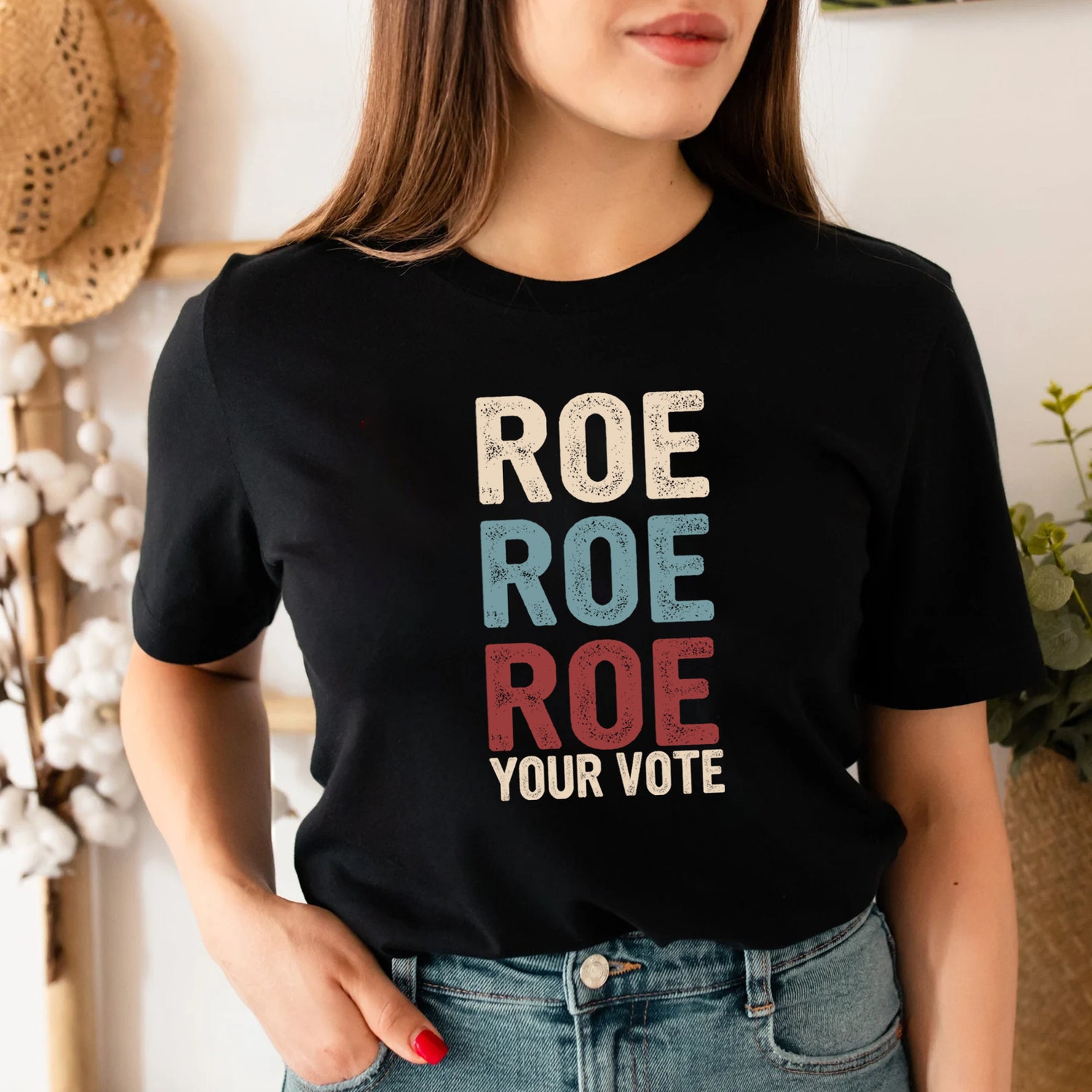 Roe Roe Roe Your Vote Shirt Protest Equality Tee Human Rights Activist image 5