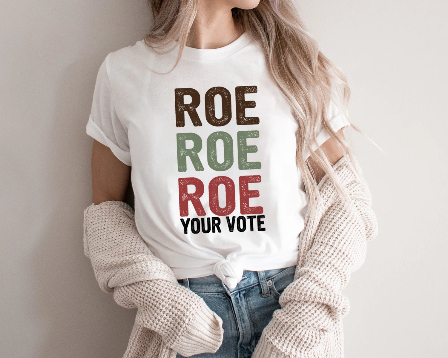 Roe Roe Roe Your Vote Shirt Protest Equality Tee Human Rights Activist image 4