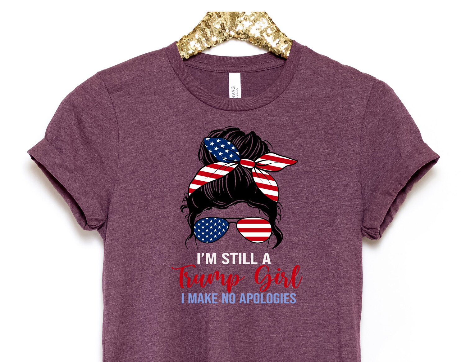 Trump 2024 Women's Shirt Republican Trump Supporter Gift Trump Girl Mom Shirt image 6