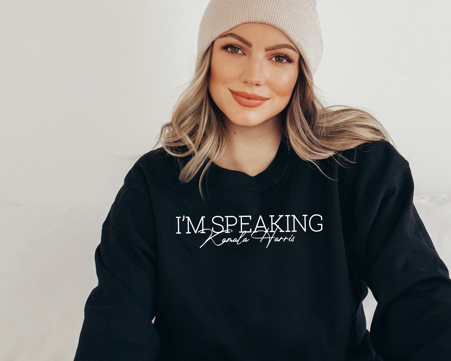 Kamala Harris I'm Speaking Sweatshirt Hoodie Women Empowerment Crewneck Feminism Sweater image 7