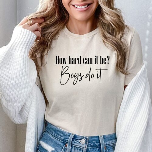 Funny Meme Shirt for Boys How Hard Can It Be Humorous Gift Ideas image 0