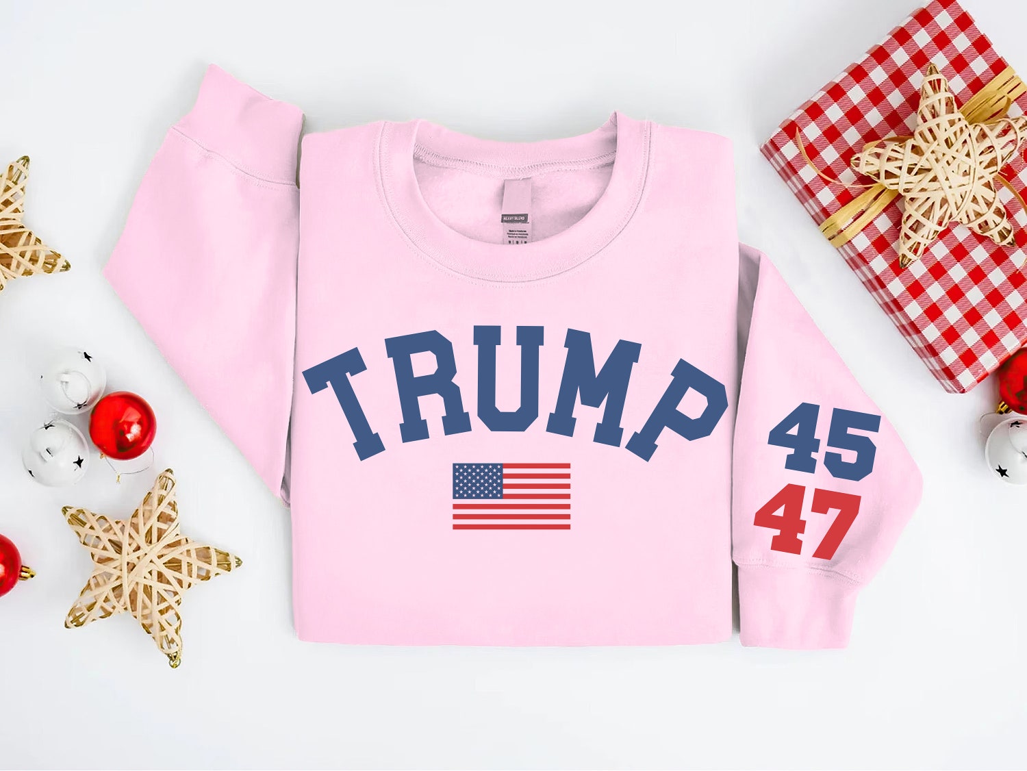 Trump 47 Crewneck Sweatshirt Trump Train 2024 Donald Trump 47th President Shirt image 5