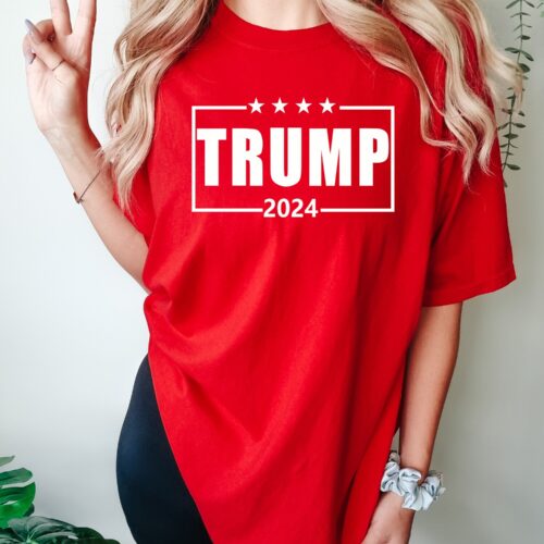 Trump 2024 Shirt Pro America Republican Tee Patriotic Shirt image 0