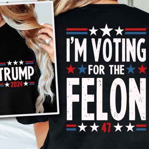 Trump 2024 Voting Shirt Mugshot 47 Sweatshirt Republican Men Women USA President Apparel image 0