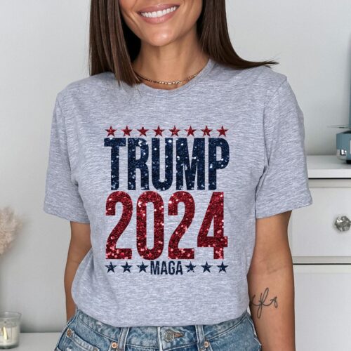 Trump 2024 MAGA Shirt 4th of July President Trump Election Shirt image 0