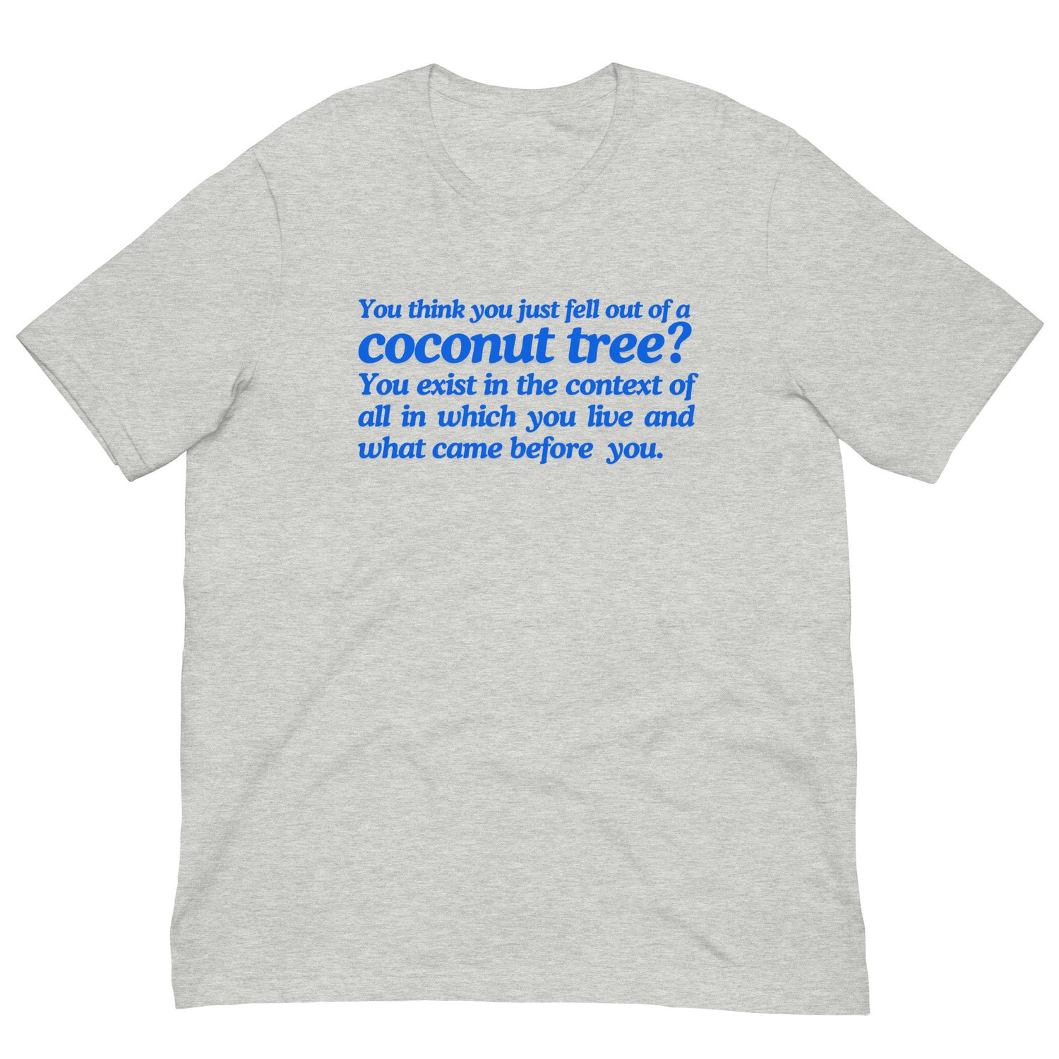 Humorous Coconut Tree T-Shirt Funny Tropical Vacation Shirt Novelty Beachwear Tee image 3