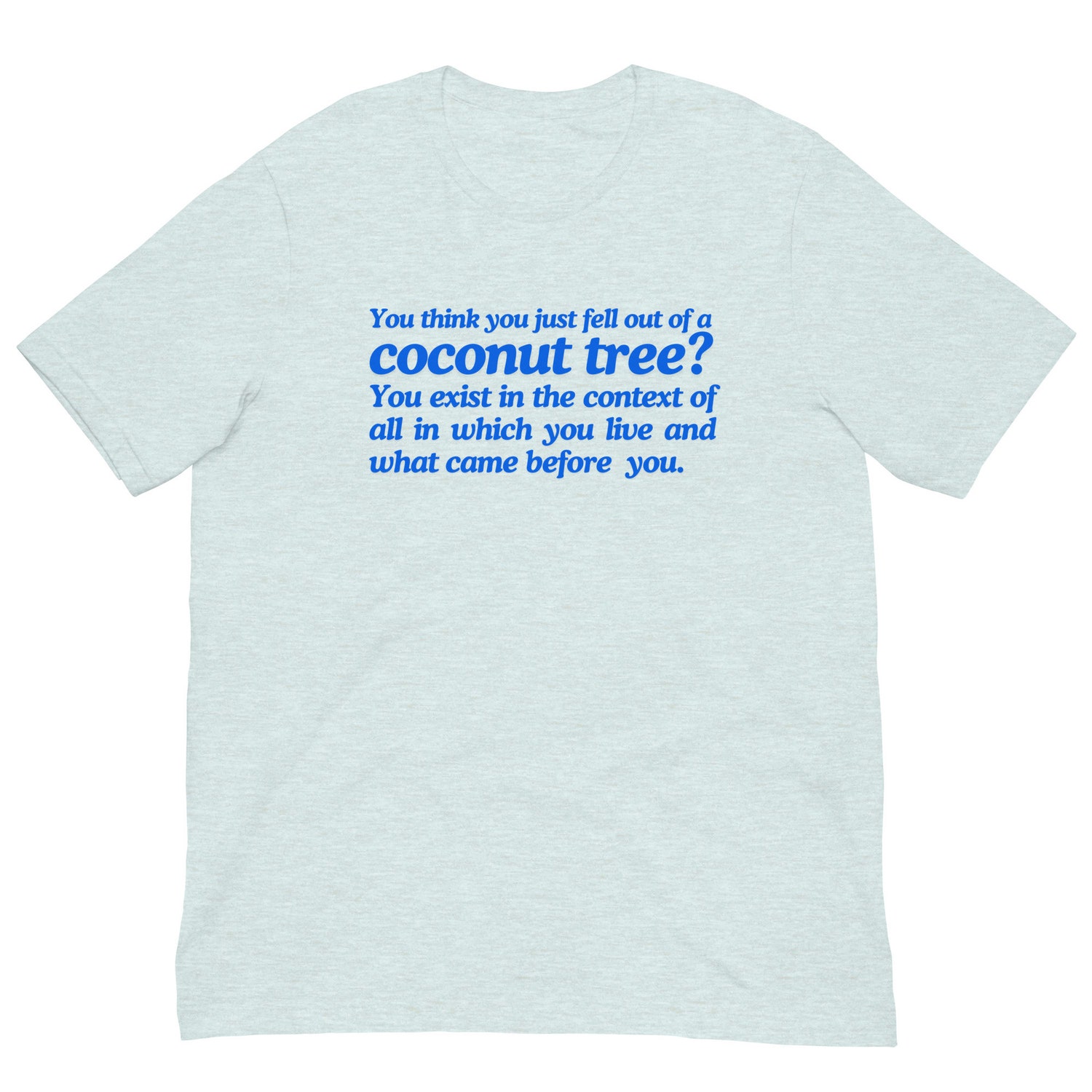 Humorous Coconut Tree T-Shirt Funny Tropical Vacation Shirt Novelty Beachwear Tee image 4