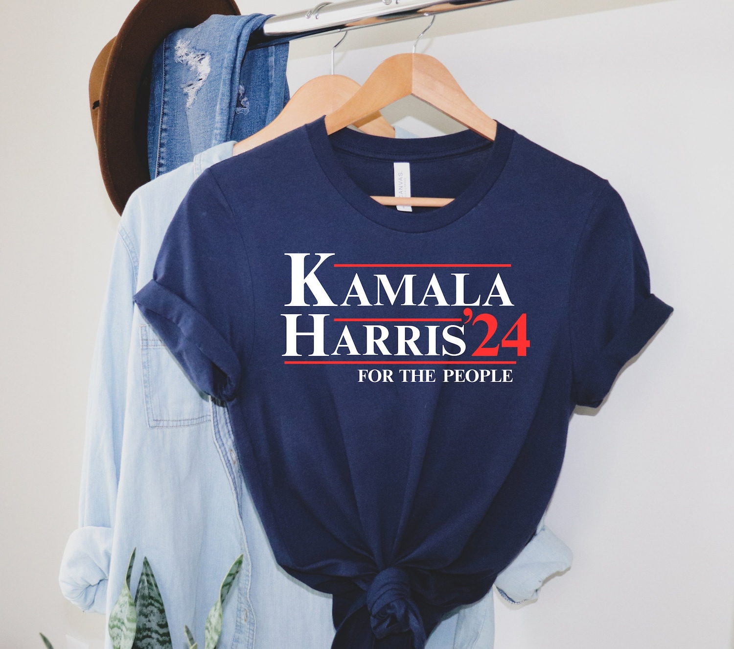 Kamala Harris 2024 Shirt Madam President Tee Presidential Election Rally Shirt image 1