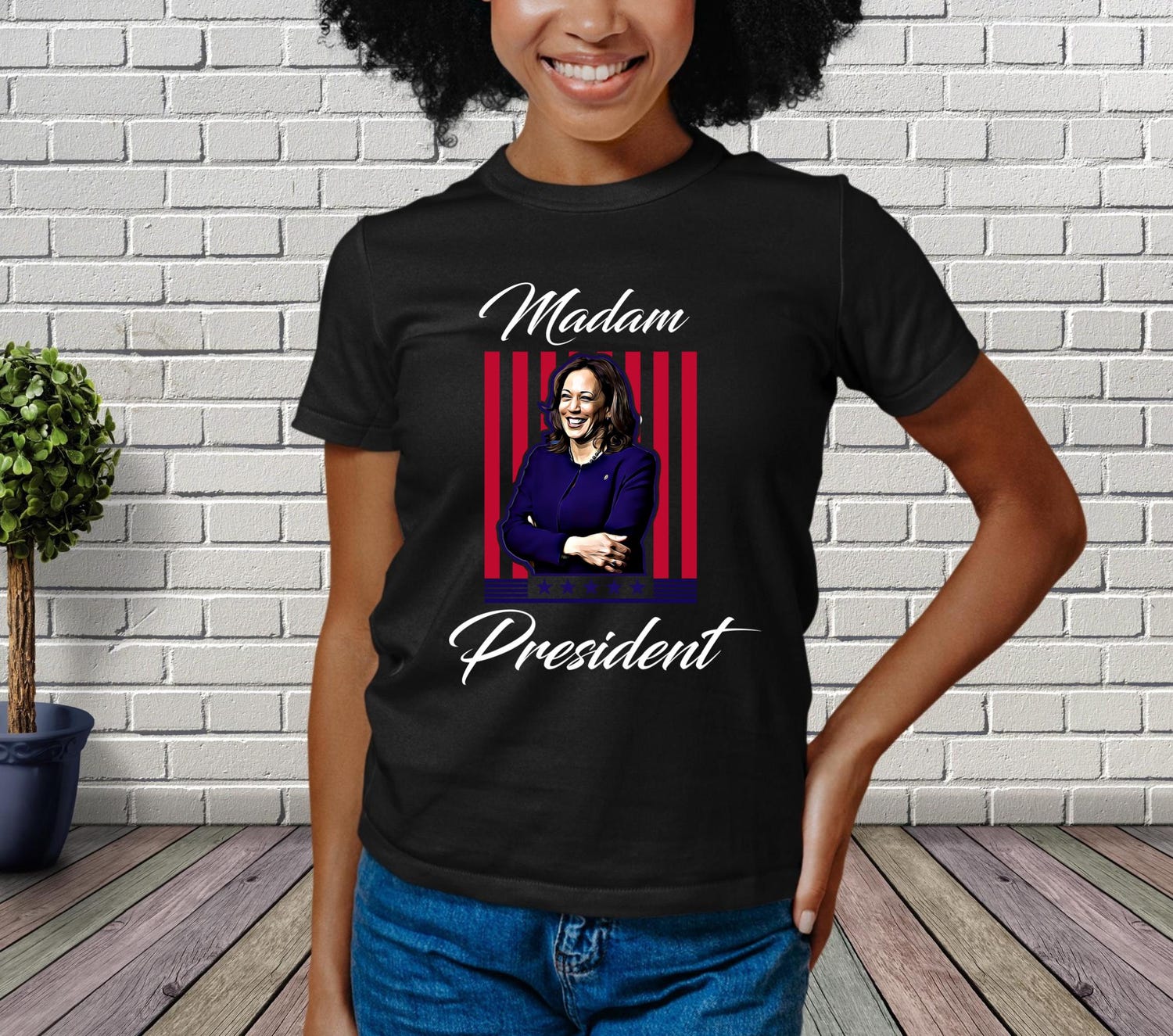 Kamala Harris 2024 Presidential Election Shirt Madam President Tee Kamala Rally Shirt image 3