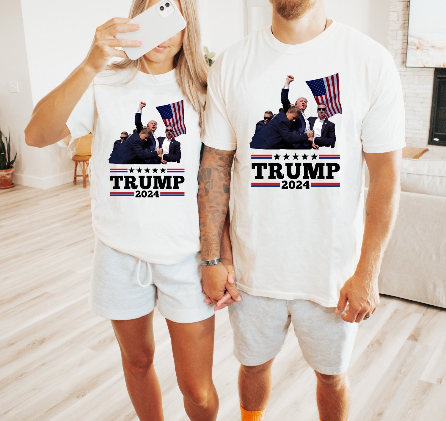 Trump 2024 Shirt Donald Trump Supporter Tee Republicans I Stand With Trump image 2