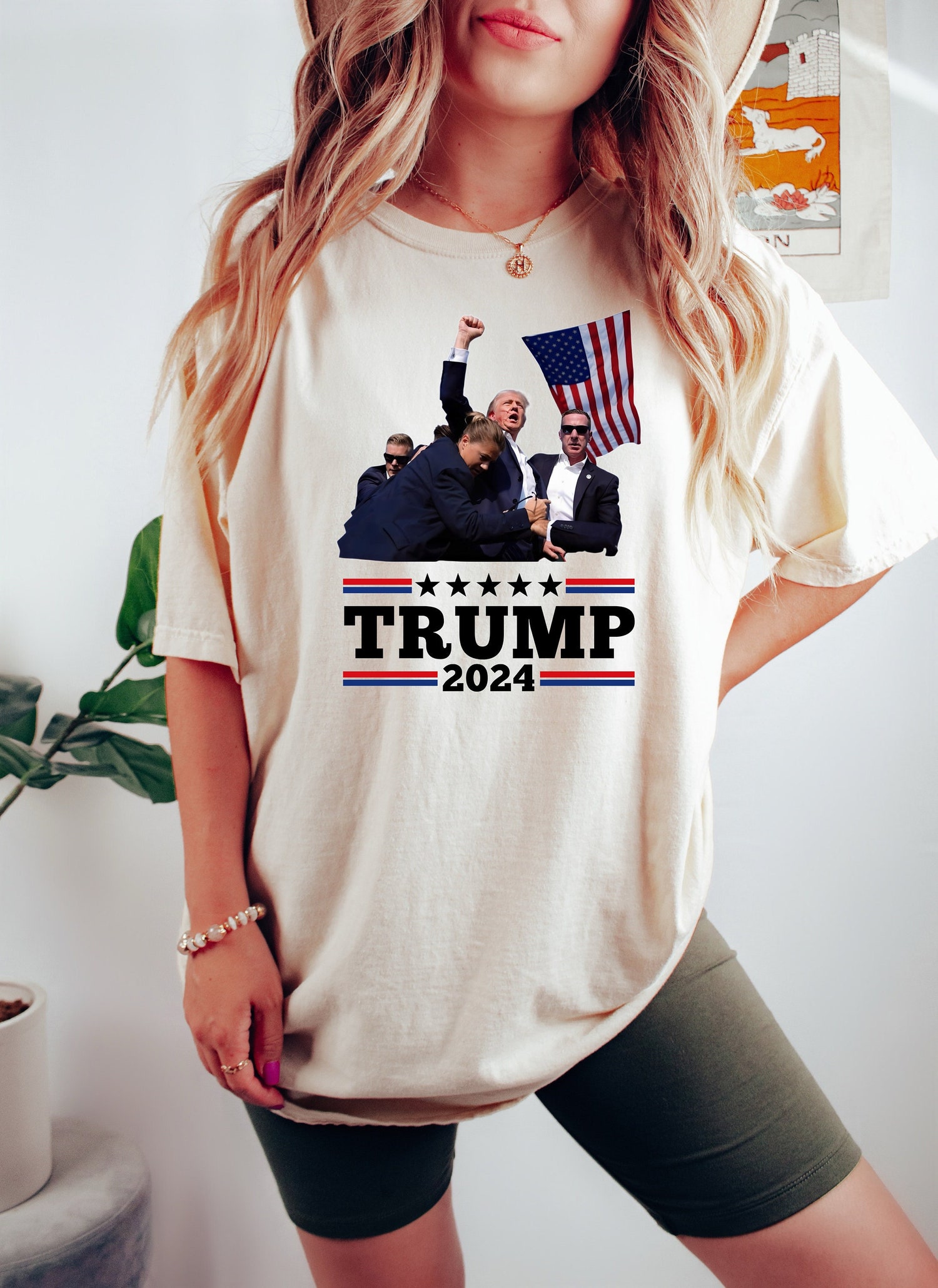 Trump 2024 Shirt Donald Trump Supporter Tee Republicans I Stand With Trump image 1