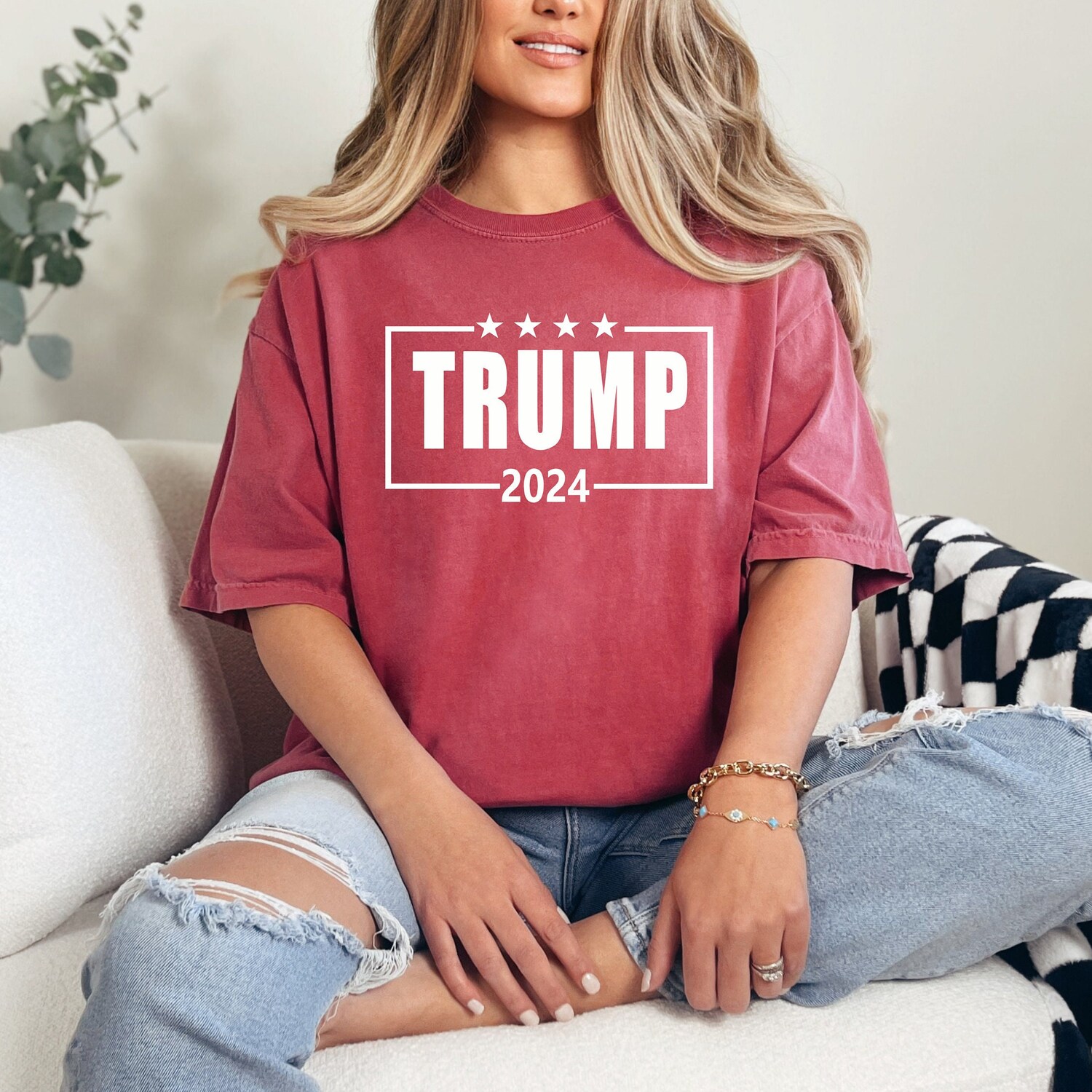 Trump 2024 Shirt Pro America Republican Tee Patriotic Shirt image 1