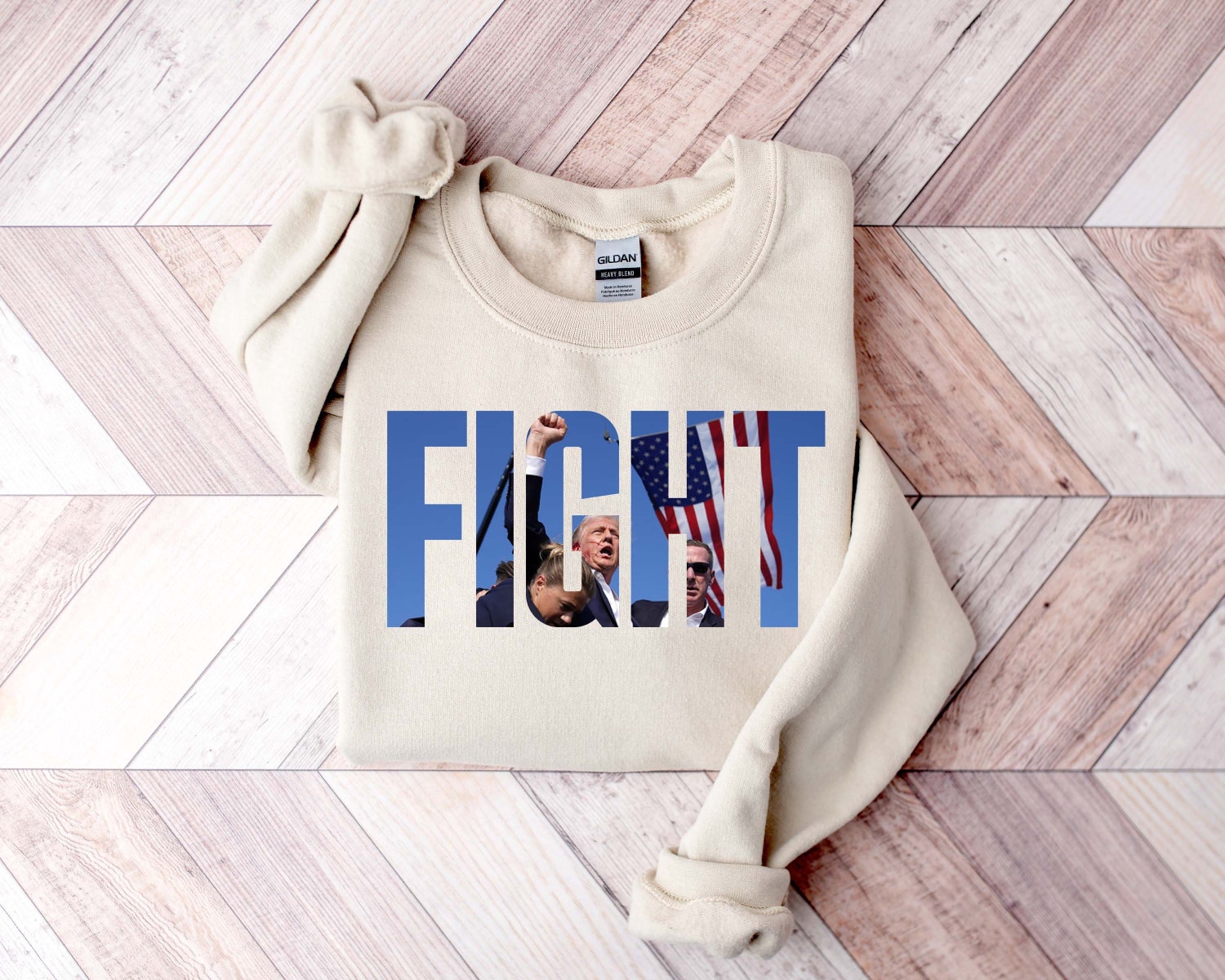 Trump Fist Pump Fight Shirt Trump Rally 2024 Supporter Shirt image 1