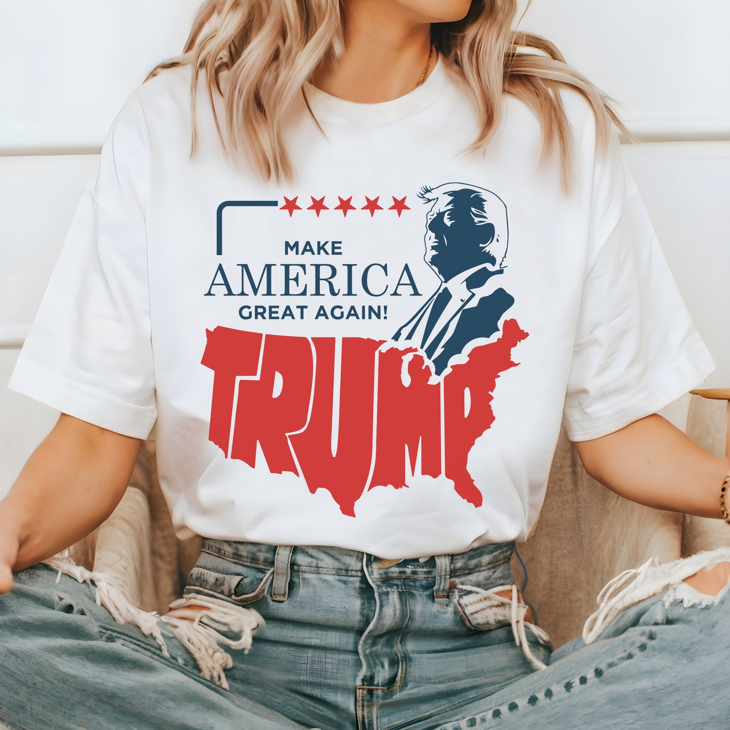 Trump 2024 Shirt American Flag Pro America Republican MAGA Shirt image 1