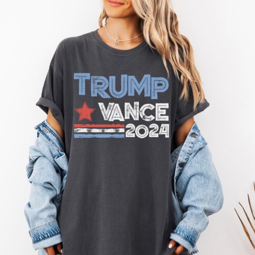 Trump Vance 2024 Election Shirt Make America Great Again MAGA Republican image 0