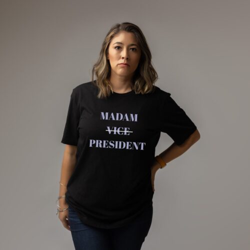 Kamala Harris 2024 T-Shirt Vote Blue Anti-Trump Gift Democrat Support Biden Drop Out image 0