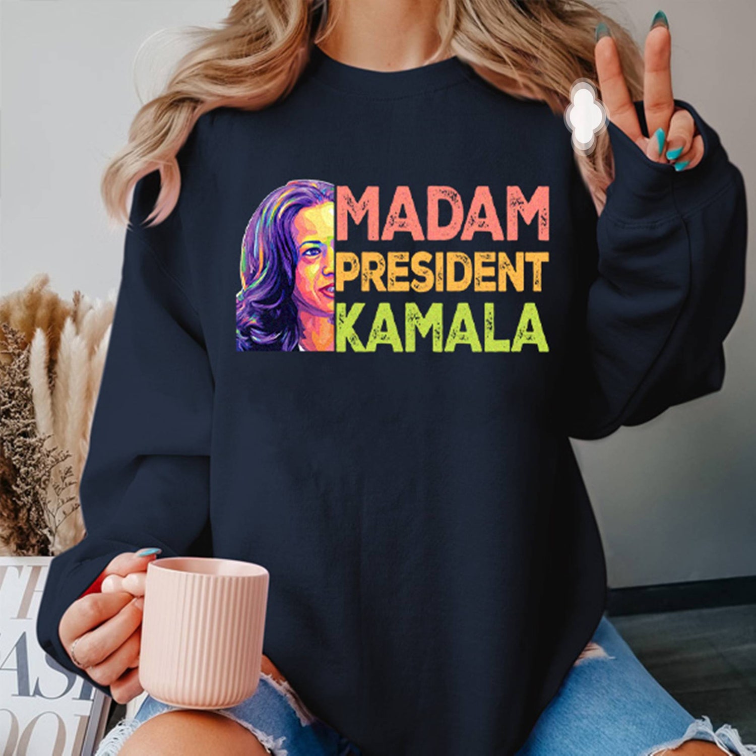 Kamala Harris 2024 Shirt Madam President Tshirt Kamala Harris For President Tee image 2