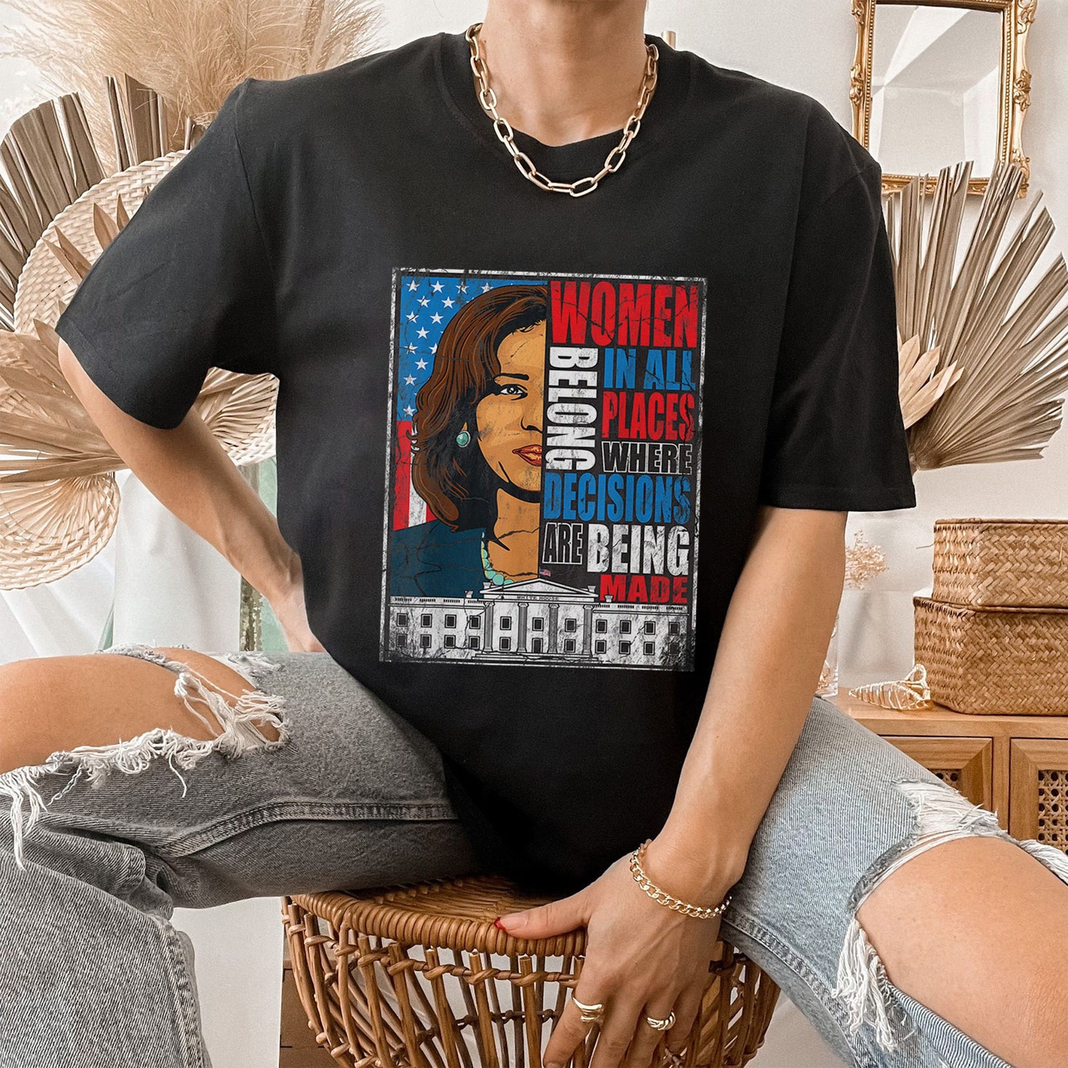 Kamala Harris 2024 Election T-Shirt Equal Rights Women in Leadership Political image 2