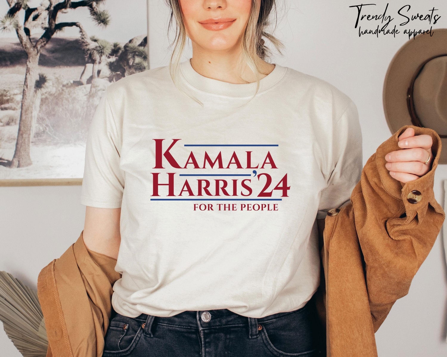 Kamala Harris 2024 Shirt Madam President I Am Speaking Kamala For The People Rally Tee image 2