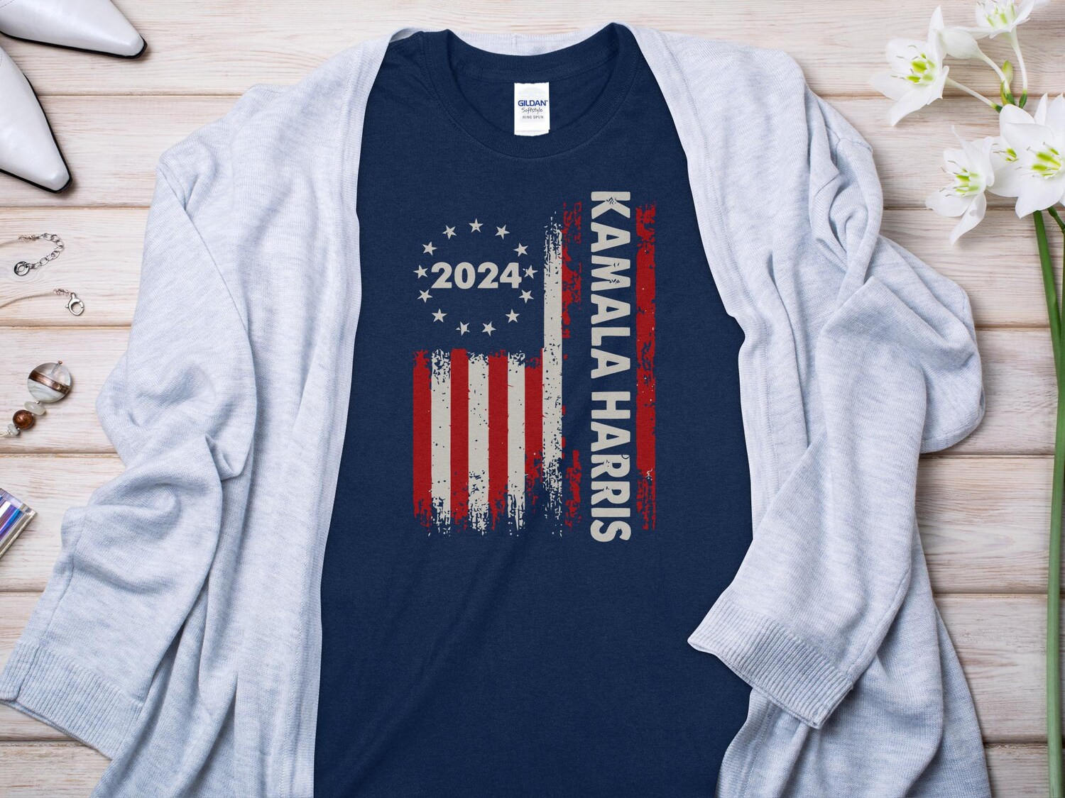 Kamala Harris 2024 Presidential Election T-Shirt Vote Democrat Gift Idea image 1