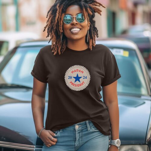 Madam President 2024 Kamala Harris T-Shirt First Woman President Election Tee Vote image 0