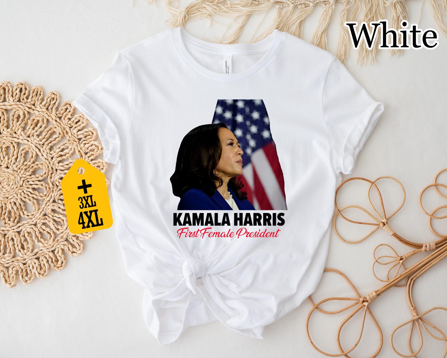 Kamala Harris 2024 T-Shirt Madam President I Am Speaking Kamala For The People Rally Tee image 2