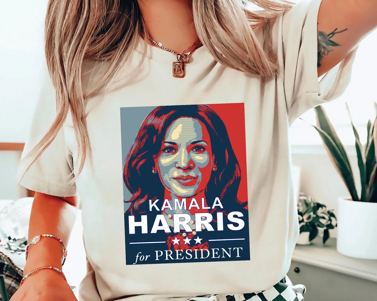 Kamala Harris for President 2024 Shirt Women’s Political Tee Democrat Girl Power Equal Rights image 3