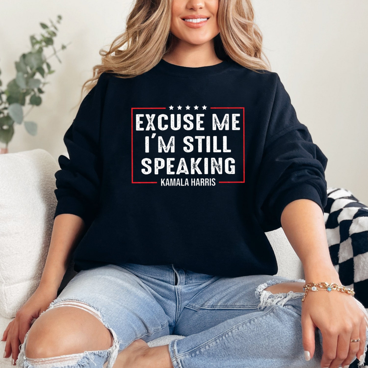 Kamala Harris for President 2024 Election T-Shirt Vote I'm Speaking Shirt image 8