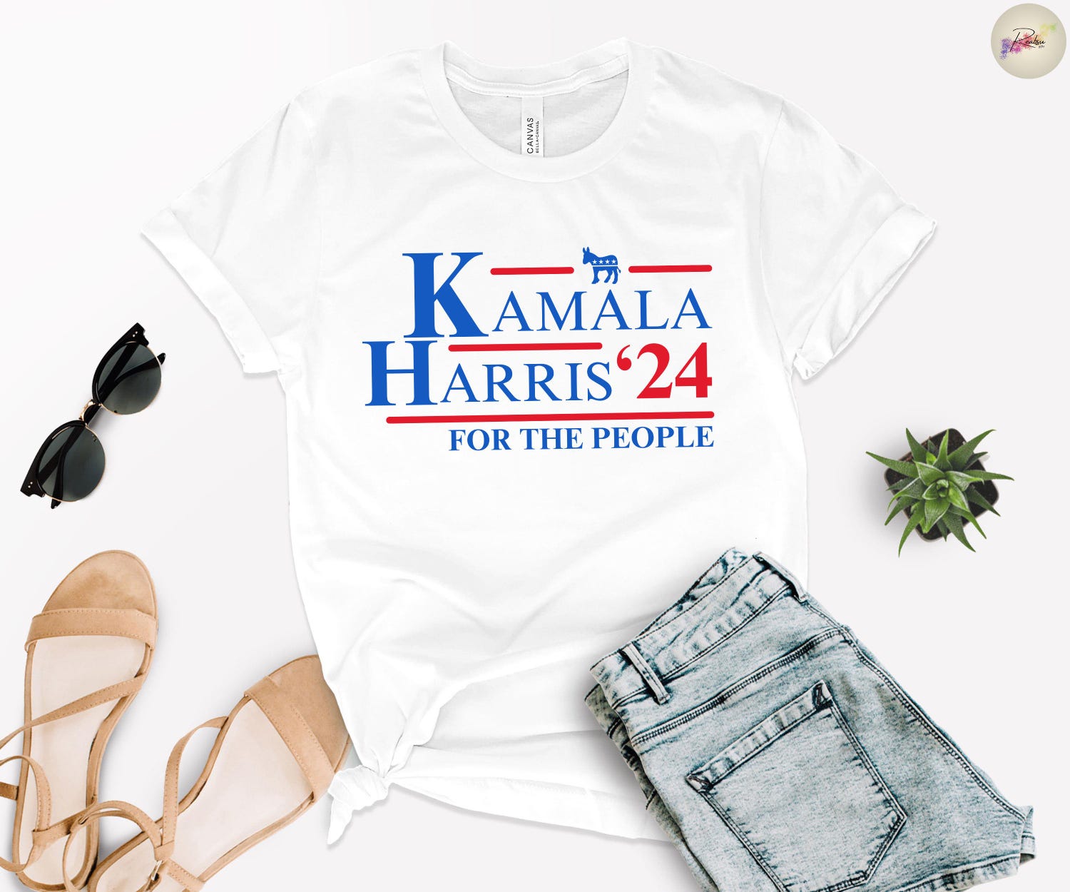 Kamala Harris 2024 T-Shirt for Women Men Democratic Party Election Voting Tee image 4