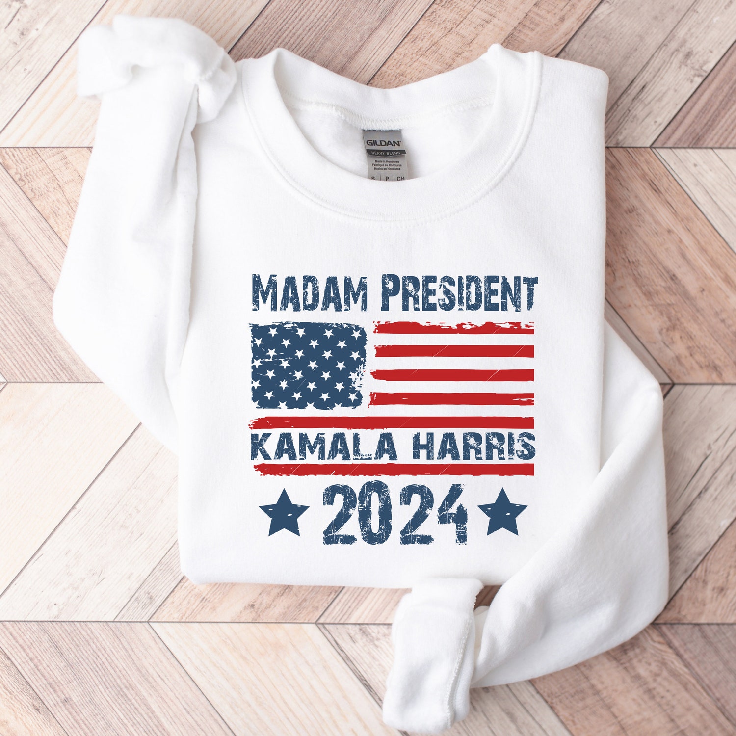 Kamala Harris 2024 Sweatshirt Retro Sweater Presidential Election Women's Power image 2