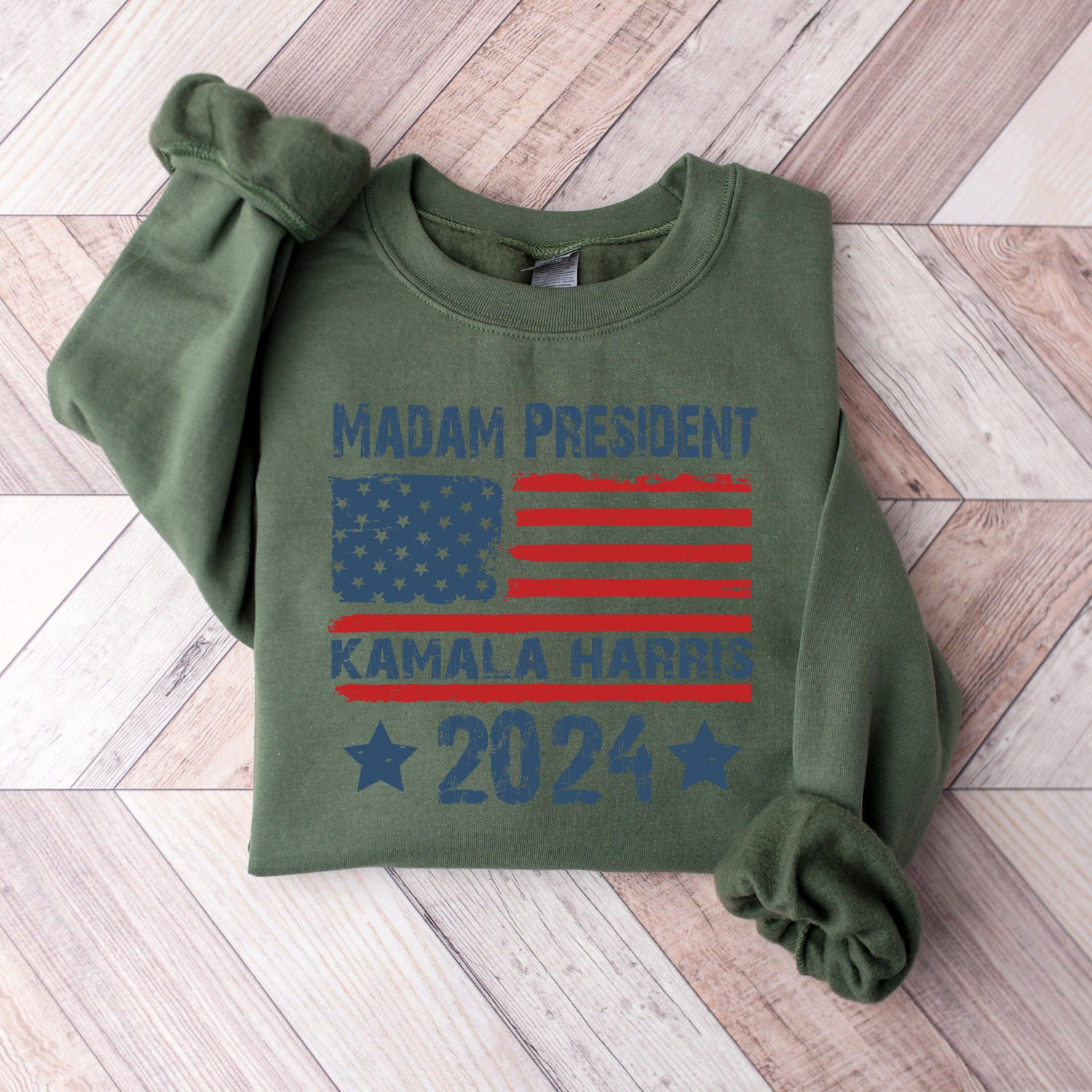 Kamala Harris 2024 Sweatshirt Retro Sweater Presidential Election Women's Power image 3