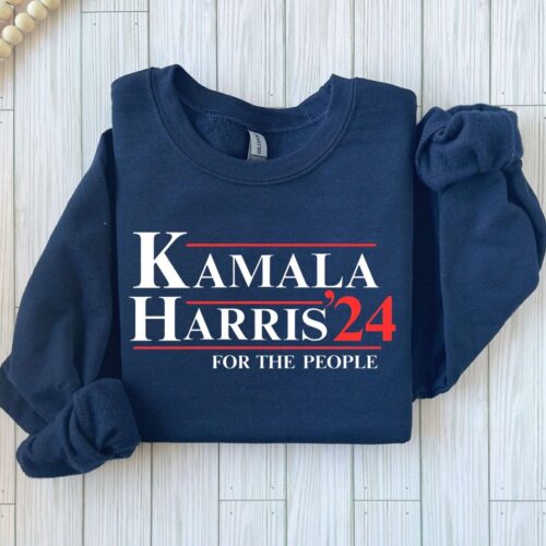 Kamala Harris 2024 T-Shirt Anti Trump Sweatshirt Madam President Tee image 0