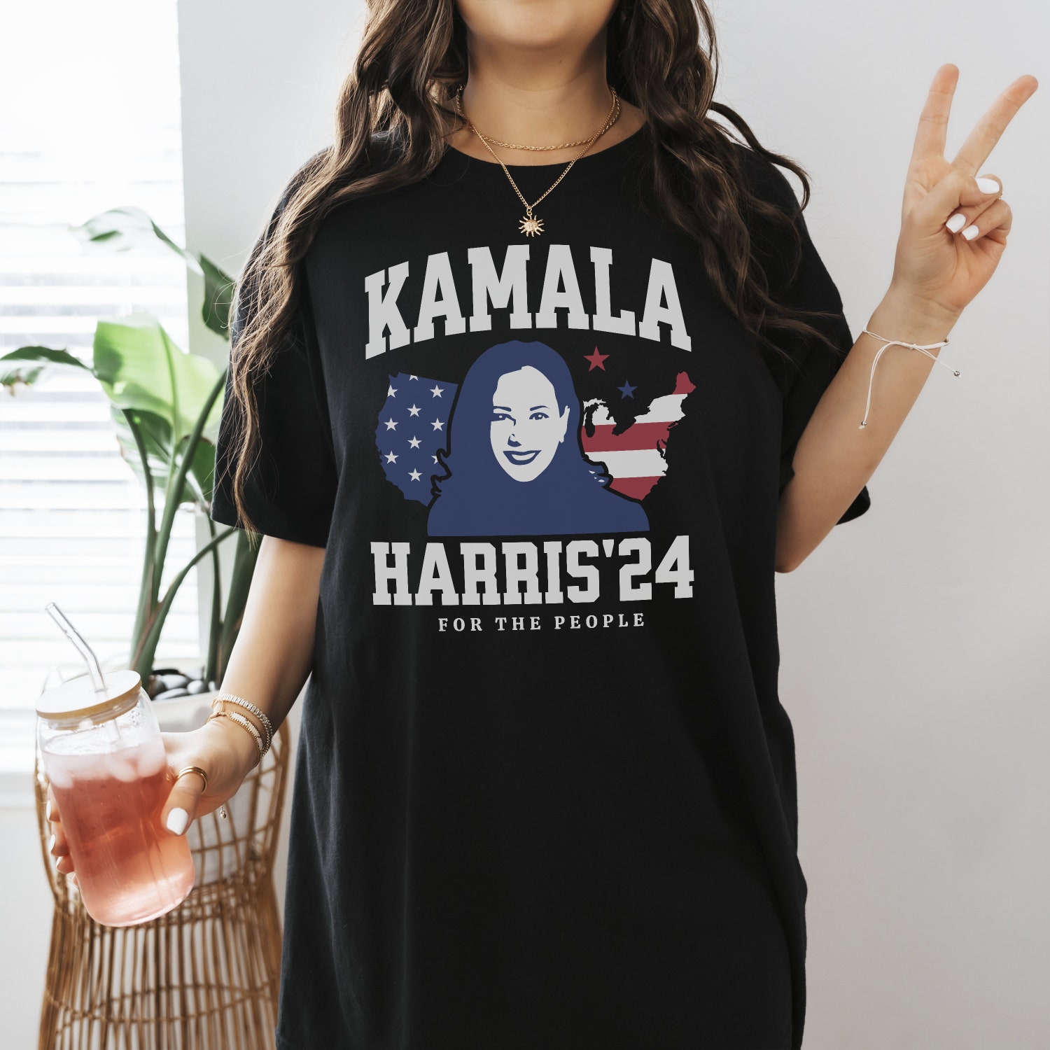 Kamala Harris 2024 Election Shirt Madam President Biden Harris Political Rally Tee image 1