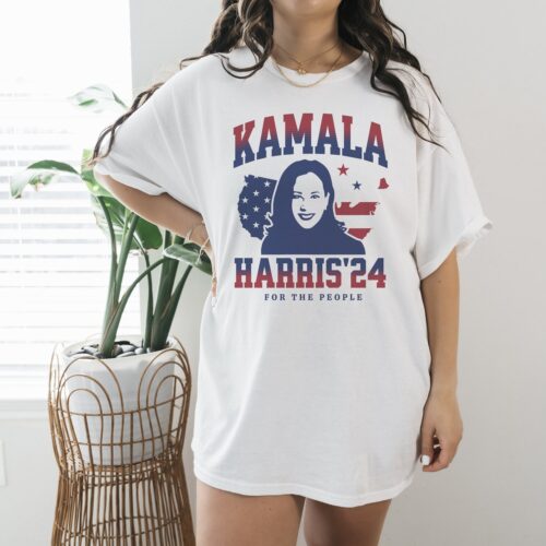 Kamala Harris 2024 Election Shirt Madam President Biden Harris Political Rally Tee image 0