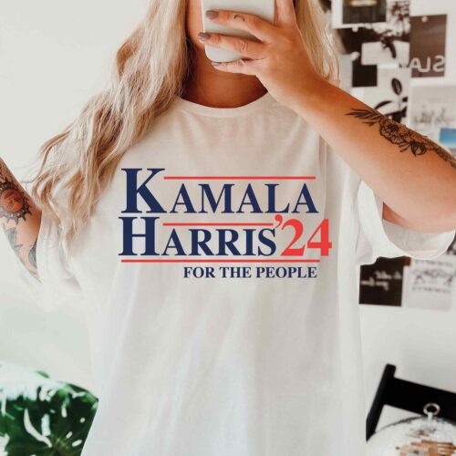 Kamala Harris 2024 Shirt Female President US Elections Kamala Harris For The People Shirt image 0