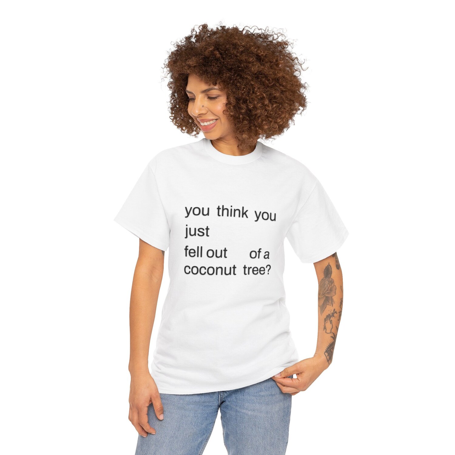 Kamala Harris Unisex Cotton Tee You Think You Just Fell Out of a Coconut Tree T-Shirt image 4