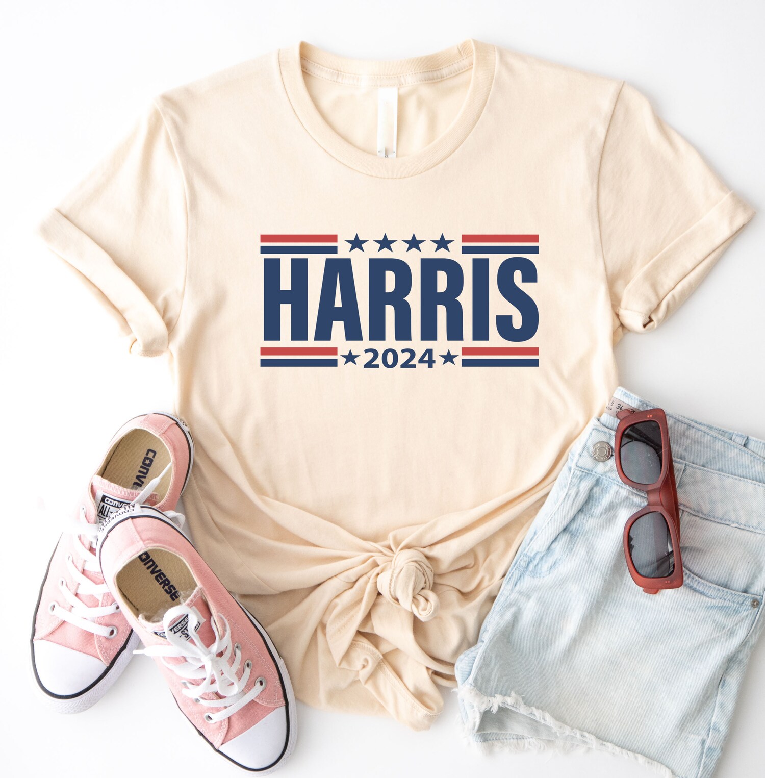 Kamala Harris 2024 Shirt Madam President Tee Presidential Election Rally Shirt image 2