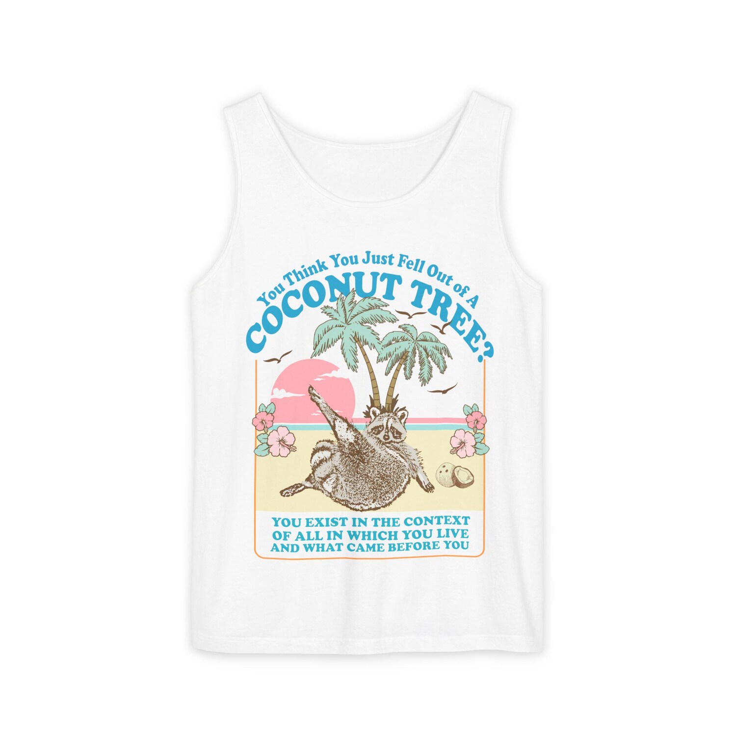 Kamala Harris Tank Top Funny Quote Coconut Tree Social Democrat Harris 2024 Election Shirt image 1