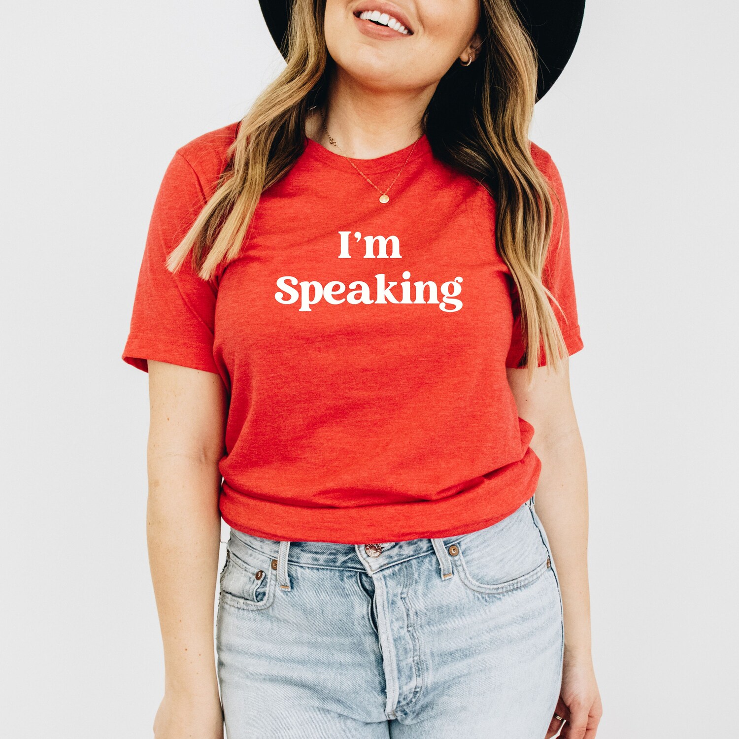 Kamala Harris 2024 I'm Speaking Shirt - Democrat Feminist Political T-Shirt for Women image 2