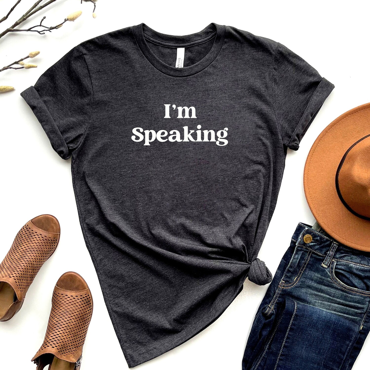 Kamala Harris 2024 I'm Speaking Shirt - Democrat Feminist Political T-Shirt for Women image 1