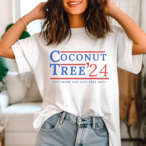 Kamala Harris Quote Shirt Coconut Tree 2024 Presidential Campaign Tee image 0