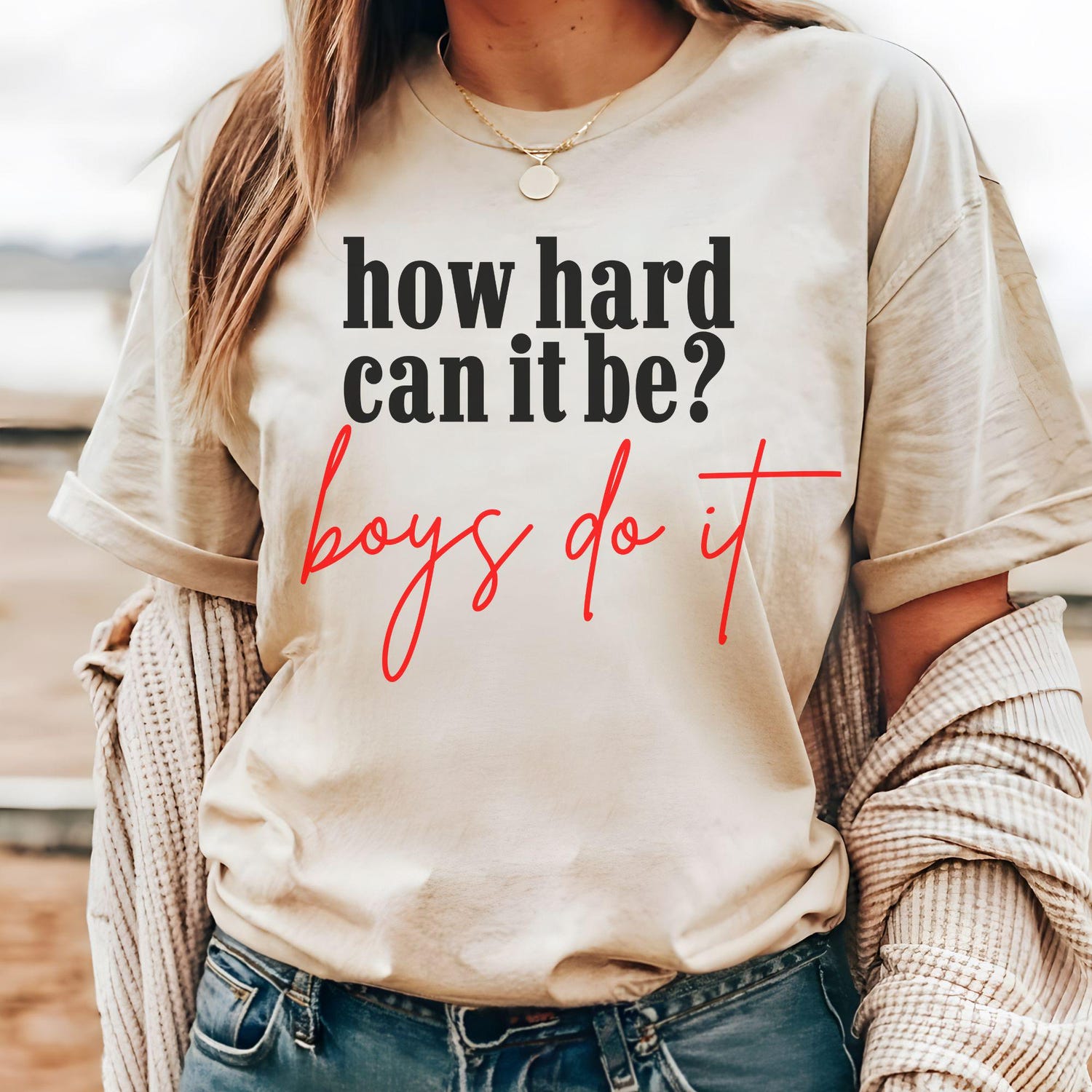 How Hard Can It Be Boys Do It Shirt for Girls Election 2024 Kamala Harris Tee image 3