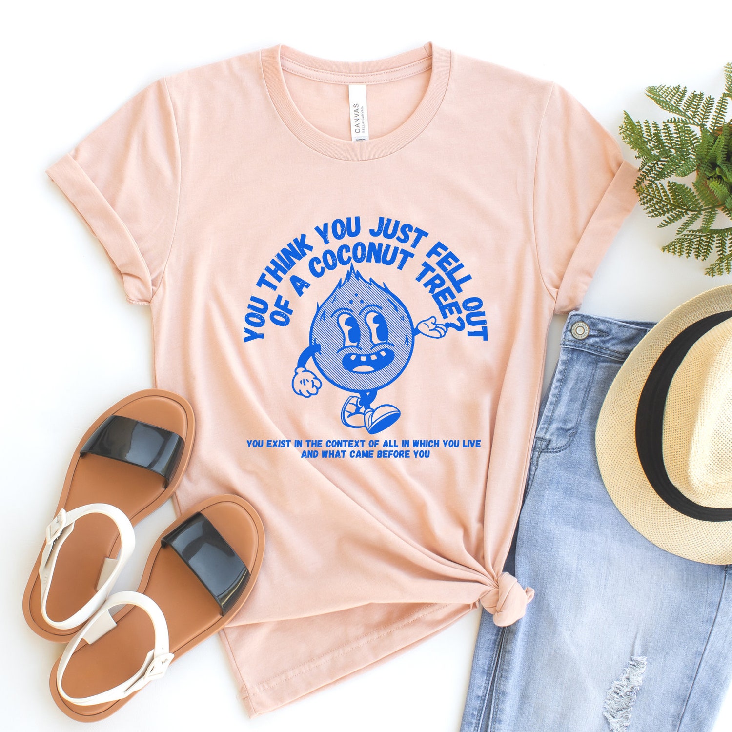 Kamala Harris 2024 Tee Funny Quote You Think You Fell Out Of A Coconut Tree Shirt image 1