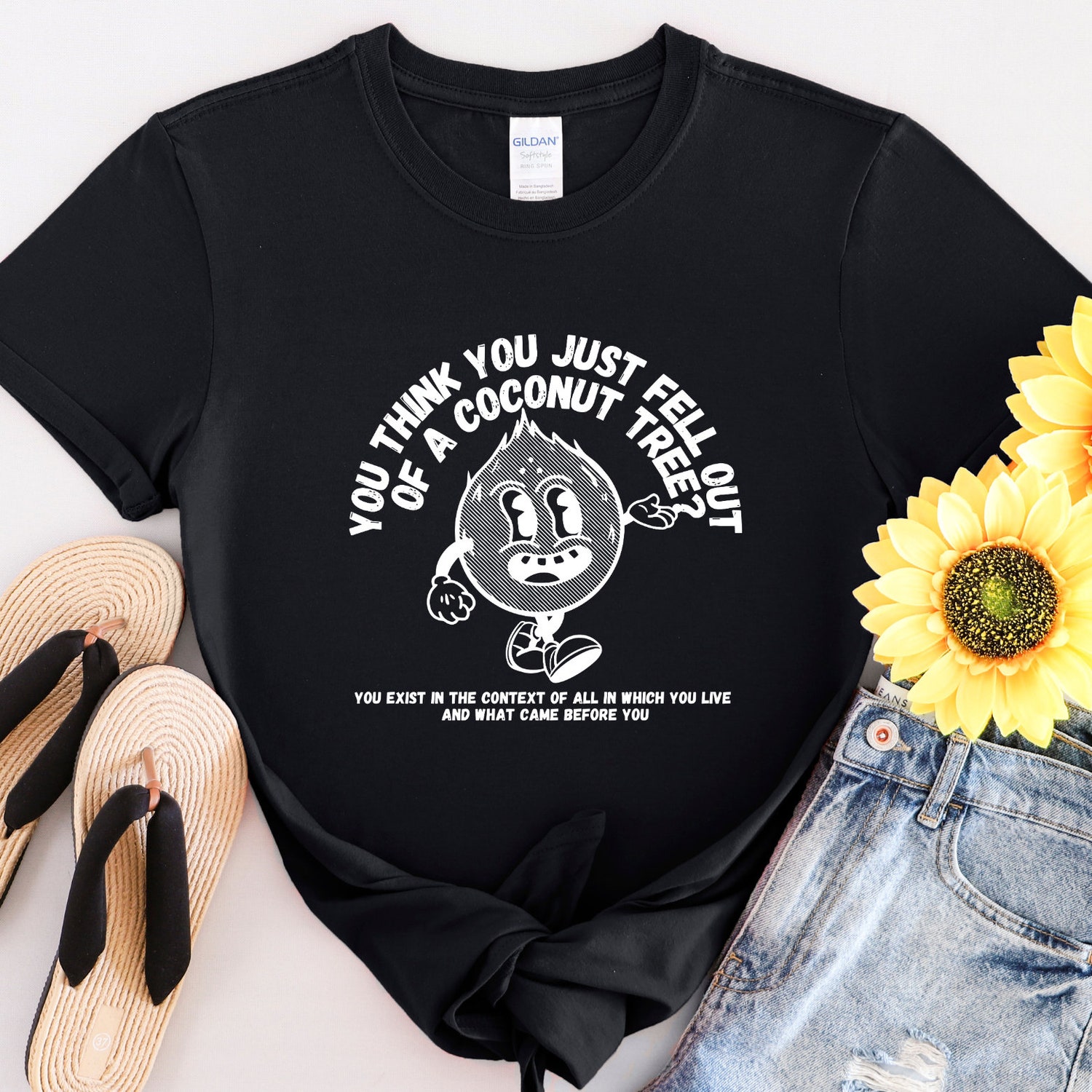 Kamala Harris 2024 Tee Funny Quote You Think You Fell Out Of A Coconut Tree Shirt image 2