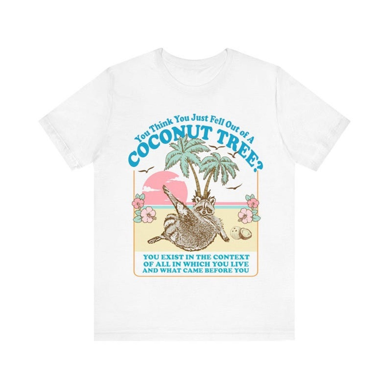 Kamala Harris Coconut Tree Meme Shirt Democratic Humor Tee Political Graphic Shirt image 2