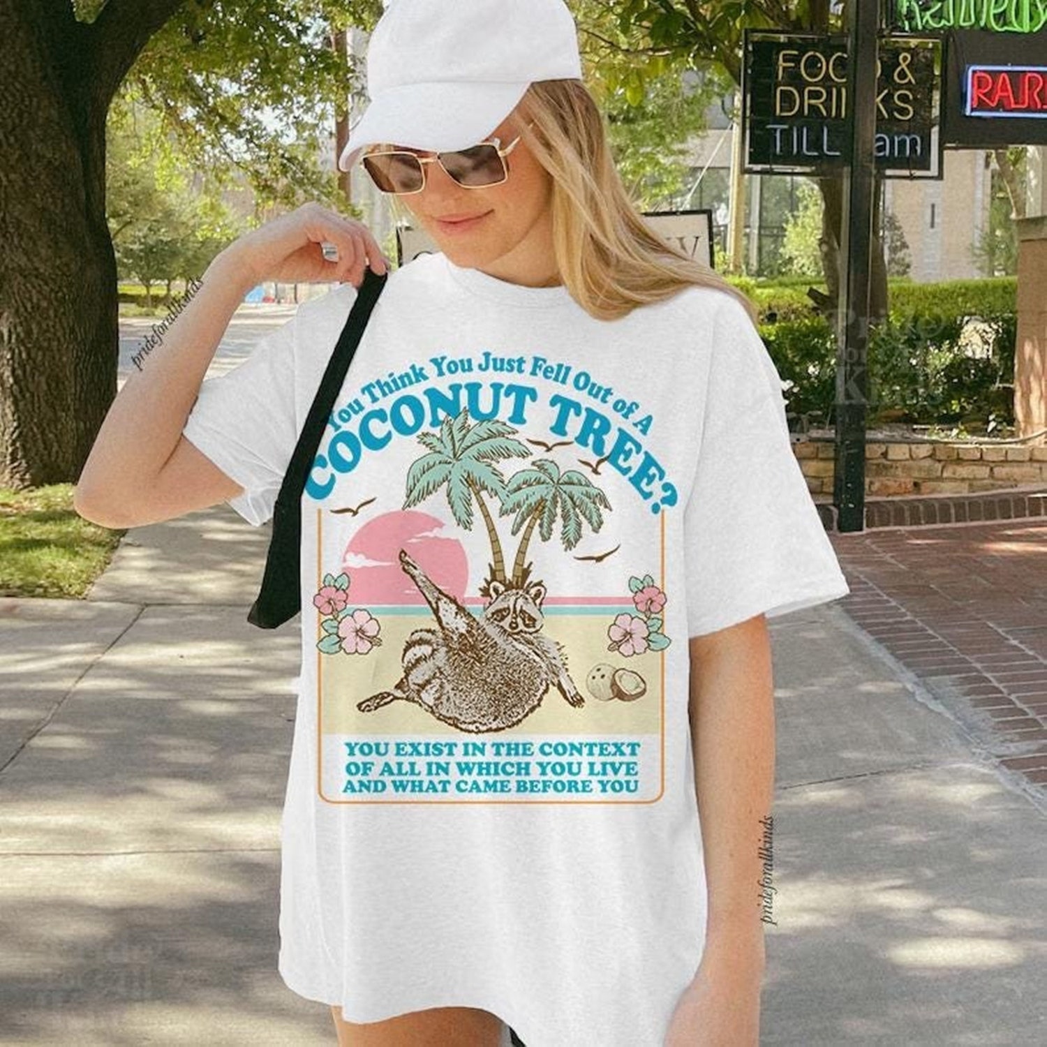 Kamala Harris Coconut Tree Meme Shirt Democratic Humor Tee Political Graphic Shirt image 1