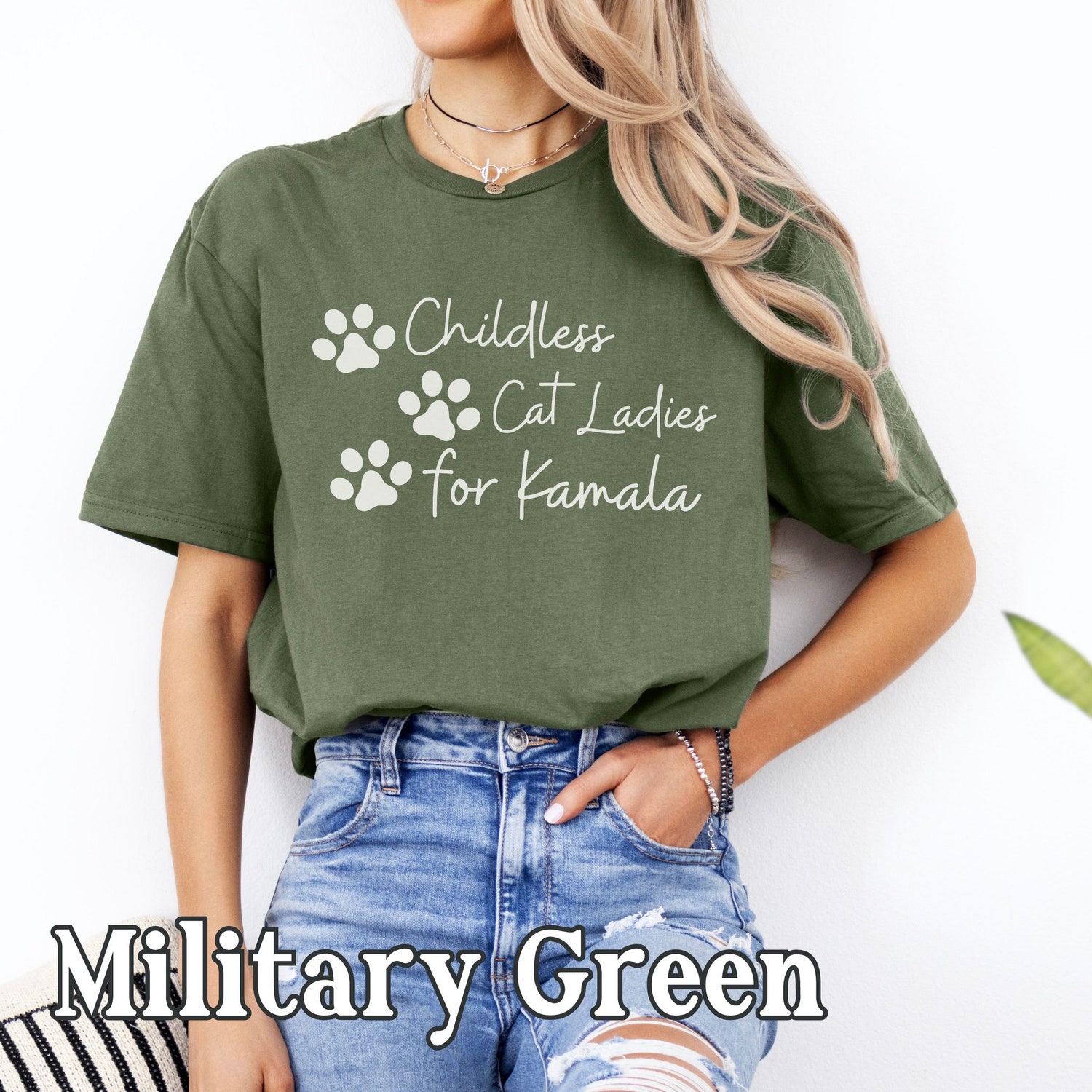 Kamala Harris Shirt for Cat Lovers Pro Kamala 2024 Women's Rights Activist Tee image 4