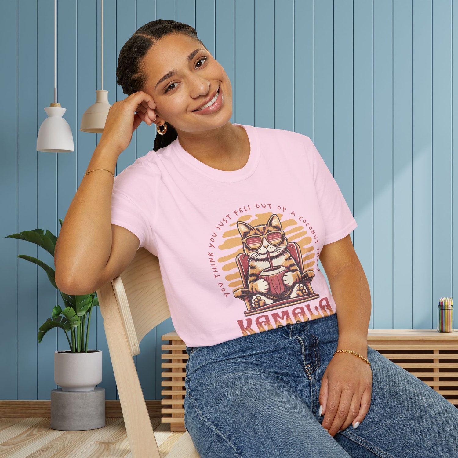 Kamala Harris Coconut Tree Shirt Pro Kamala T-Shirt Women's Rights Election 2024 Tee image 6